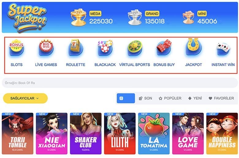 Slot makinesi türleri